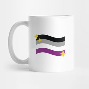 Asexual Pride Flag Sparkle Emoji Mug